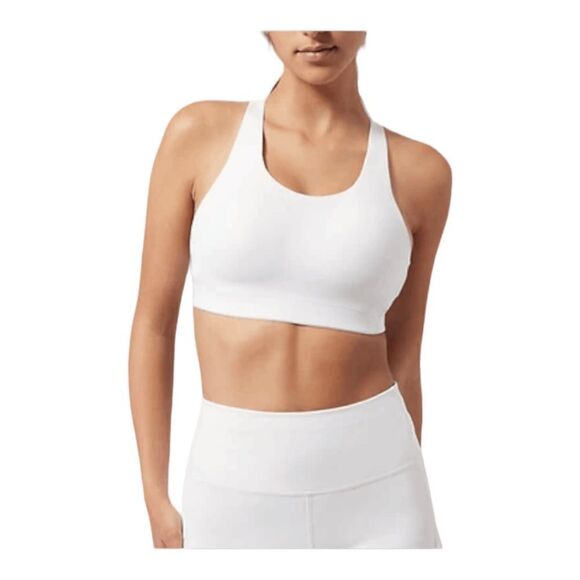 Athleta White Advance Crossback Sports Bra B-G - Picture 1 of 6